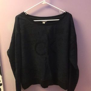 XL Calvin Klein navel blue sweater